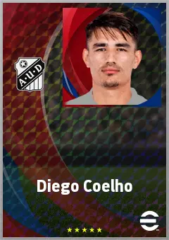 Diego Coelho eFootball 2026 player card, 71 OVR CF