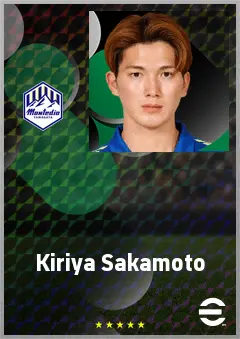 Sakamoto Kiriya eFootball 2026 player card, 65 OVR CB