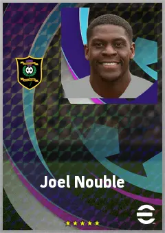 Joel Nouble eFootball 2026 player card, 68 OVR CF