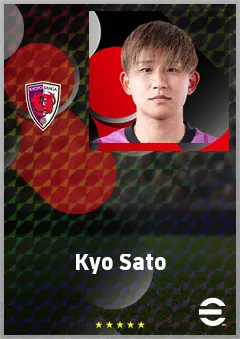 Sato Kyo eFootball 2026 player card, 68 OVR LB