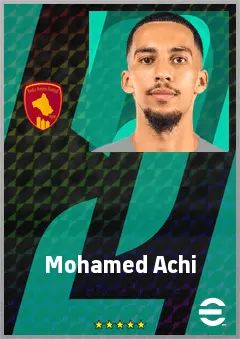 Mohamed Achi eFootball 2026 player card, 64 OVR CMF