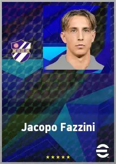 Jacopo Fazzini eFootball 2026 player card, 71 OVR CMF