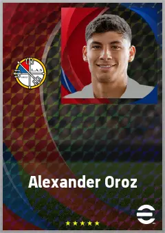 Alexander Oroz eFootball 2026 player card, 68 OVR LWF