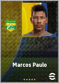 Marcos Paulo eFootball 2026 player card, 69 OVR LB