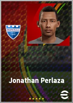 Jonathan Perlaza eFootball 2026 player card, 67 OVR LWF