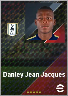 Danley Jean Jacques eFootball 2026 player card, 72 OVR CMF