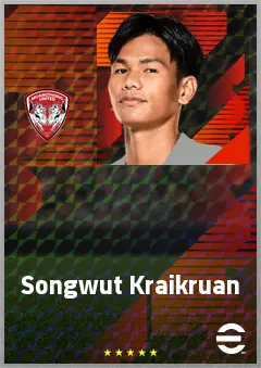 Songwut Kraikruan eFootball 2026 player card, 65 OVR CB