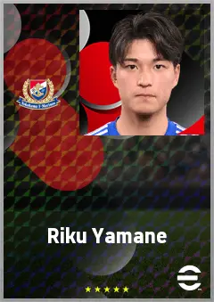 Yamane Riku eFootball 2026 player card, 70 OVR CMF