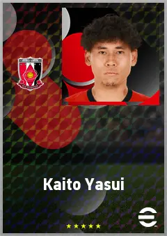 Yasui Kaito eFootball 2026 player card, 69 OVR DMF