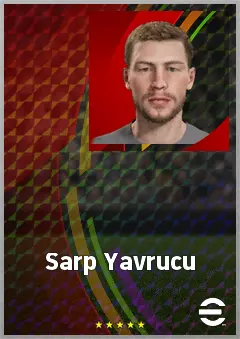 Sarp Yavrucu eFootball 2026 player card, 63 OVR CF