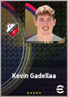 Kevin Gadellaa eFootball 2026 player card, 65 OVR GK