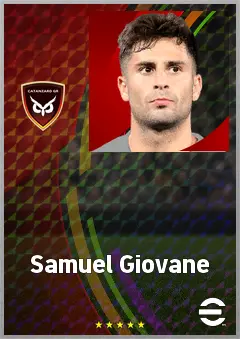 Samuel Giovane eFootball 2026 player card, 69 OVR CMF