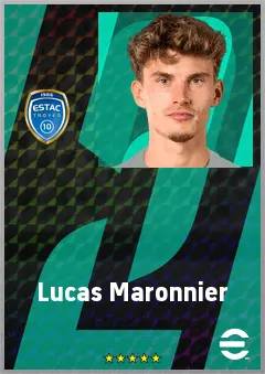 Lucas Maronnier eFootball 2026 player card, 67 OVR RB