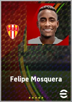 Felipe Mosquera eFootball 2026 player card, 67 OVR CMF