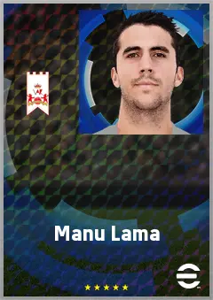 Manu Lama eFootball 2026 player card, 69 OVR CB