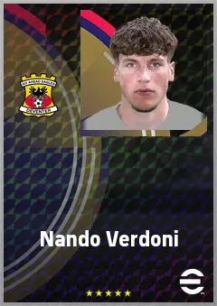 Nando Verdoni eFootball 2026 player card, 64 OVR GK
