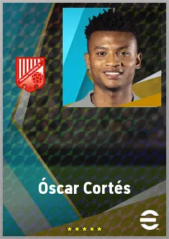 Óscar Cortés eFootball 2026 player card, 73 OVR LWF
