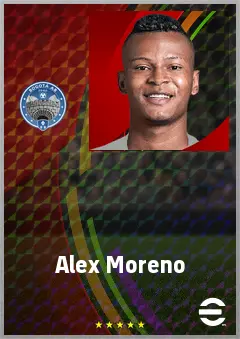 Alex Moreno eFootball 2026 player card, 67 OVR CB