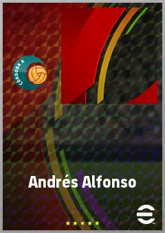 Andrés Alfonso eFootball 2026 player card, 65 OVR LB