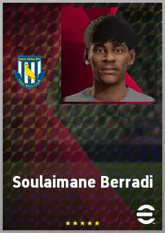 Soulaimane Berradi eFootball 2026 player card, 63 OVR SS
