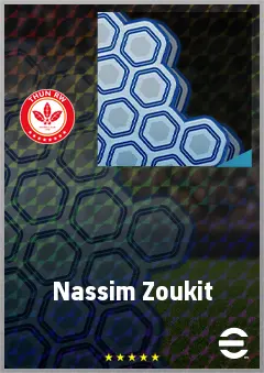 Nassim Zoukit eFootball 2026 player card, 63 OVR DMF