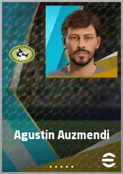 Agustín Auzmendi eFootball 2026 player card, 71 OVR CF