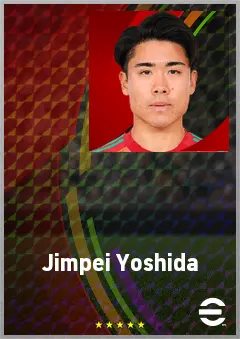 Yoshida Jimpei eFootball 2026 player card, 61 OVR DMF