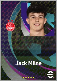Jack Milne eFootball 2026 player card, 68 OVR CB