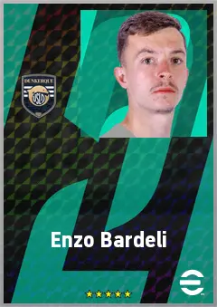 Enzo Bardeli eFootball 2026 player card, 71 OVR CMF