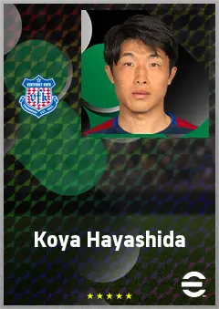 Hayashida Koya eFootball 2026 player card, 67 OVR DMF