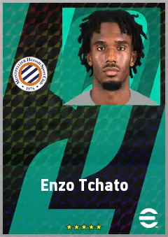 Enzo Tchato eFootball 2026 player card, 69 OVR RB