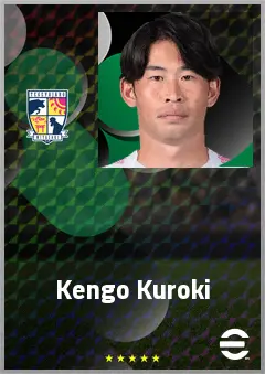 Kuroki Kengo eFootball 2026 player card, 68 OVR CB