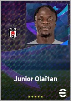 Junior Olaïtan eFootball 2026 player card, 71 OVR AMF