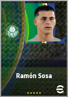 Ramón Sosa eFootball 2026 player card, 74 OVR LMF