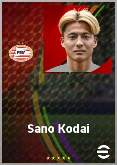 Sano Kodai eFootball 2026 player card, 73 OVR CMF