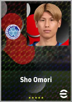 Omori Sho eFootball 2026 player card, 68 OVR LB