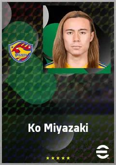 Miyazaki Ko eFootball 2026 player card, 67 OVR CF