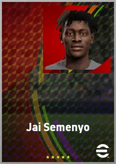 Jai Semenyo eFootball 2026 player card, 64 OVR RB