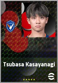 Kasayanagi Tsubasa eFootball 2026 player card, 66 OVR LWF