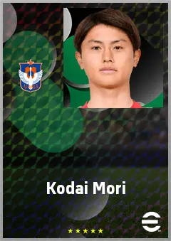 Mori Kodai eFootball 2026 player card, 65 OVR CB