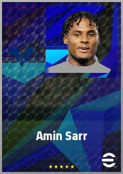 Amin Sarr eFootball 2026 player card, 71 OVR CF