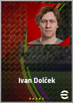 Ivan Dolček eFootball 2026 player card, 69 OVR RWF