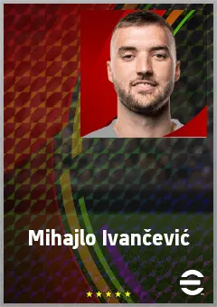 Mihajlo Ivančević eFootball 2026 player card, 67 OVR CB