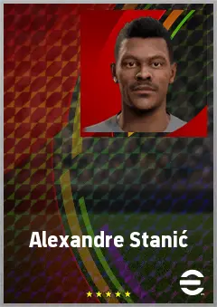 Alexandre Stanić eFootball 2026 player card, 64 OVR CF