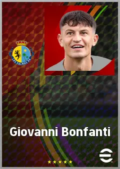 Giovanni Bonfanti eFootball 2026 player card, 68 OVR CB
