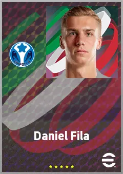 Daniel Fila eFootball 2026 player card, 68 OVR CF