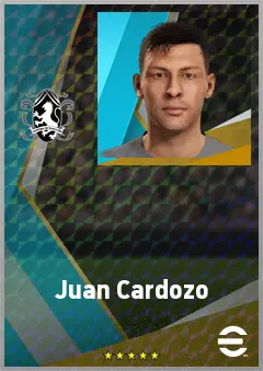Juan Cardozo eFootball 2026 player card, 69 OVR DMF