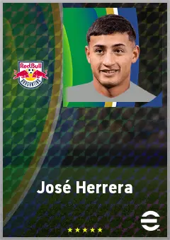 José Herrera eFootball 2026 player card, 71 OVR RWF