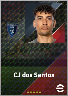 CJ dos Santos eFootball 2026 player card, 72 OVR GK