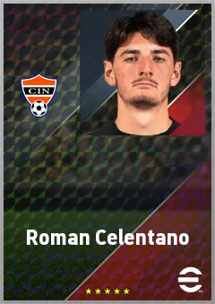 Roman Celentano eFootball 2026 player card, 73 OVR GK